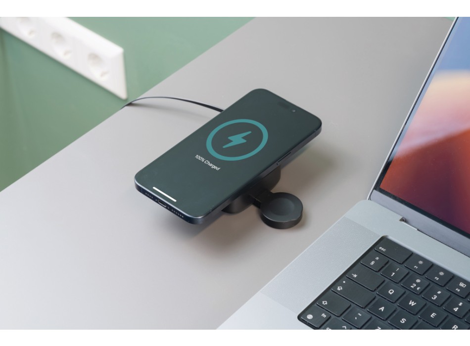 Caricatore wireless magnetico 2in1 15W Urban Vitamin Goleta FullGadgets.com