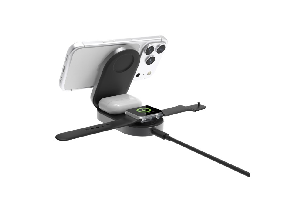 Caricatore wireless pieghevole ultra veloce Quantum 3in1 FullGadgets.com