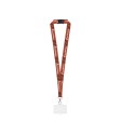 CARLISLE. Lanyard in poliestere stampato a sublimazione con moschettone, chiusura di sicurezza e porta carte rigido FullGadgets.com