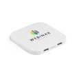 CAROLINE. Caricatore wireless superveloce da 15 W con HUB 2 porte USB-A in ABS riciclato (60% rABS) FullGadgets.com