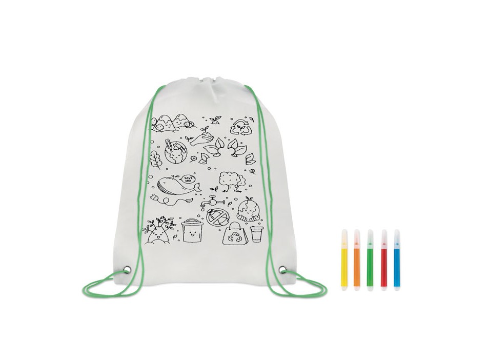 CARRYDRAW - Sacca da colorare in non woven FullGadgets.com