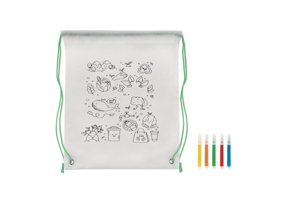 CARRYDRAW - Sacca da colorare in non woven FullGadgets.com