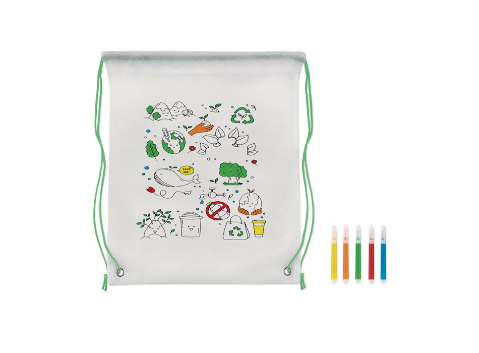 CARRYDRAW - Sacca da colorare in non woven FullGadgets.com