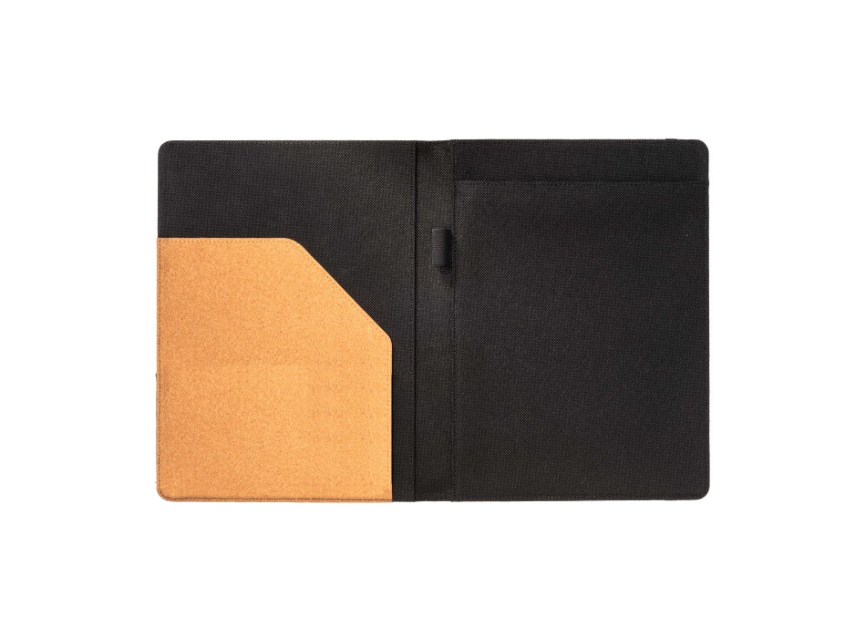 Cartella congresso e organizer in sughero A4 con elastico, blocco 20 fogli FullGadgets.com
