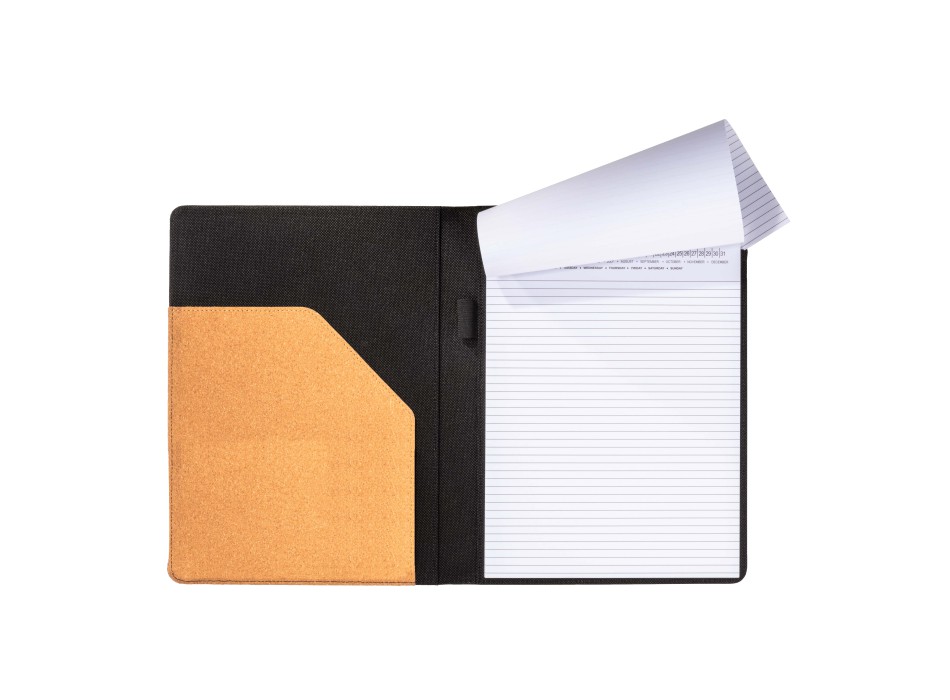 Cartella congresso e organizer in sughero A4 con elastico, blocco 20 fogli FullGadgets.com