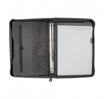 Cartella porta documenti in microfibra e similpelle . Raccoglitore ad anelli FullGadgets.com