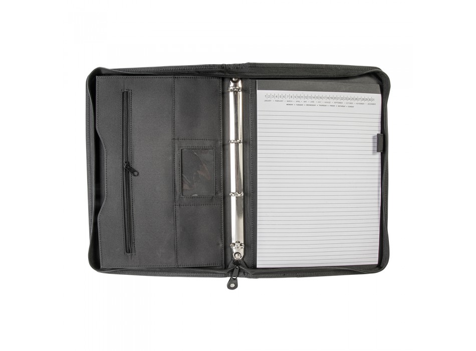 Cartella porta documenti in microfibra e similpelle . Raccoglitore ad anelli FullGadgets.com