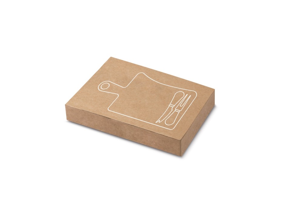 CASSIA. Tagliere per formaggi in legno di acacia con manico in cotone FullGadgets.com