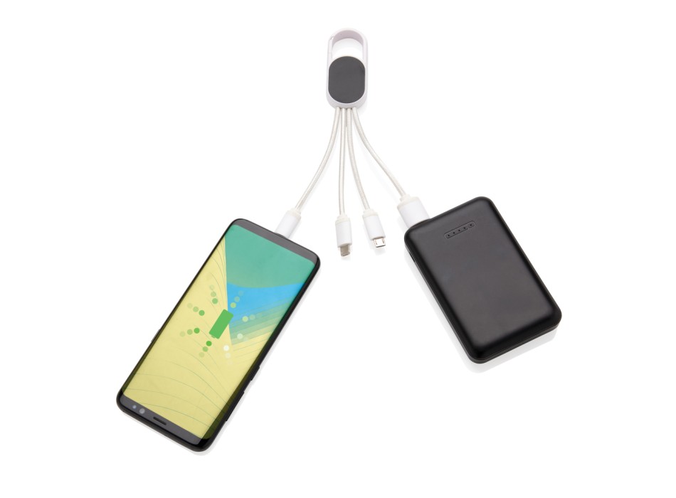 Cavo 4 in 1 con moschettone FullGadgets.com