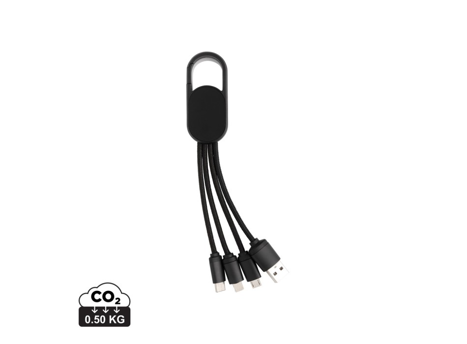 Cavo 4 in 1 con moschettone FullGadgets.com