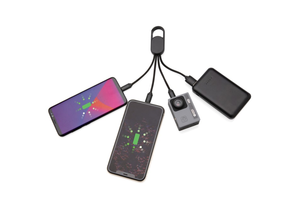 Cavo 4 in 1 con moschettone FullGadgets.com