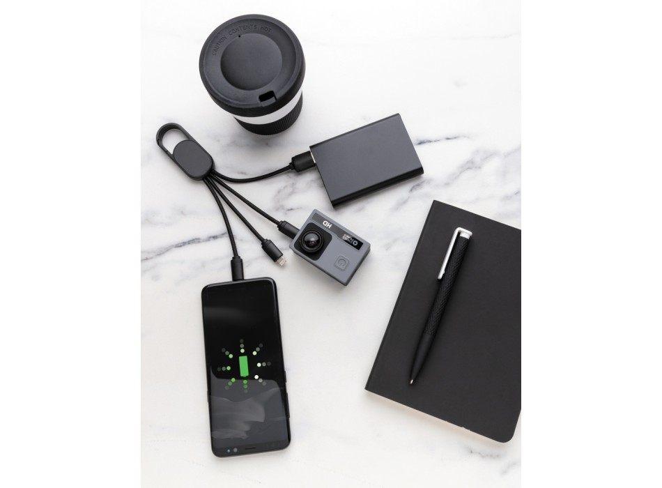 Cavo 4 in 1 con moschettone FullGadgets.com