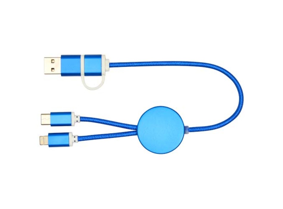 Cavo 5-in-1 in alluminio e plastica riciclata da 30 cm per la sincronizzazione dei dati e la ricarica rapida da 27 W Alasia FullGadgets.com