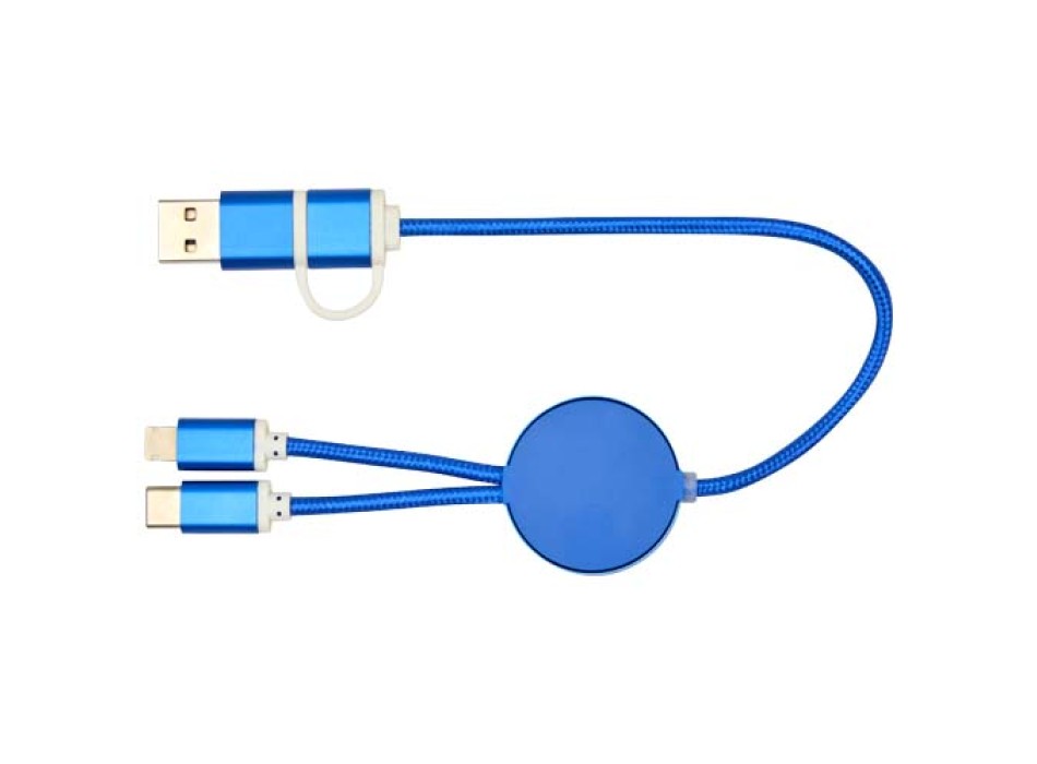 Cavo 5-in-1 in alluminio e plastica riciclata da 30 cm per la sincronizzazione dei dati e la ricarica rapida da 27 W Alasia FullGadgets.com