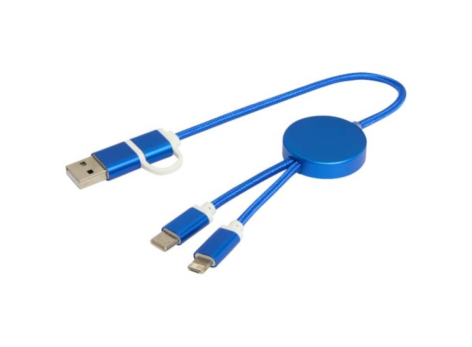 Cavo 5-in-1 in alluminio e plastica riciclata da 30 cm per la sincronizzazione dei dati e la ricarica rapida da 27 W Alasia FullGadgets.com