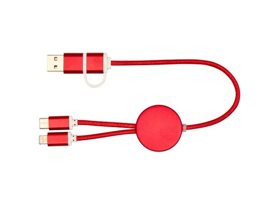 Cavo 5-in-1 in alluminio e plastica riciclata da 30 cm per la sincronizzazione dei dati e la ricarica rapida da 27 W Alasia FullGadgets.com