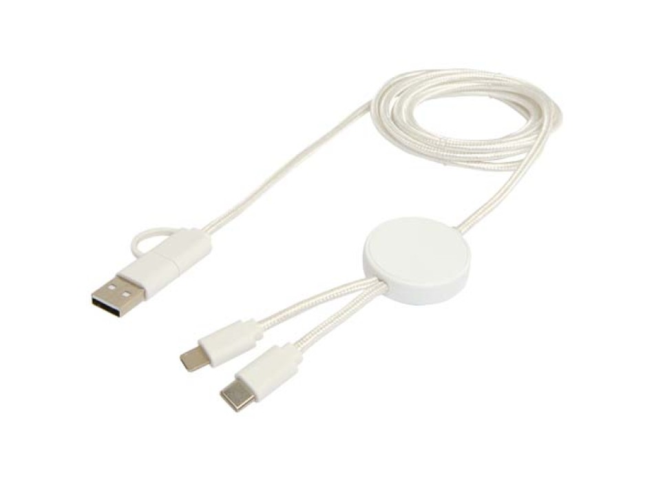 Cavo 5-in-1 in plastica riciclata da 150 cm per la sincronizzazione dei dati e la ricarica rapida da 27 W Citala FullGadgets.com