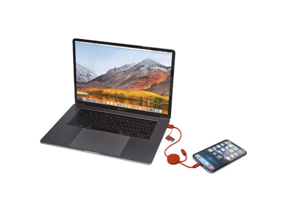 Cavo 5-in-1 in plastica riciclata da 30 cm per la sincronizzazione dei dati e la ricarica rapida da 27 W Citala FullGadgets.com