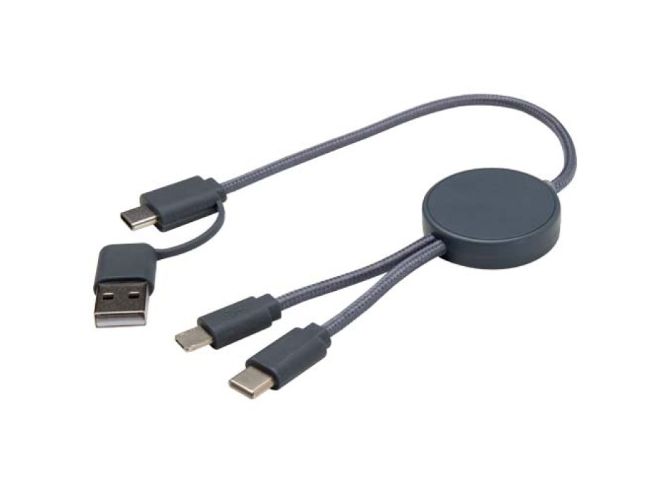 Cavo 5-in-1 in plastica riciclata da 30 cm per la sincronizzazione dei dati e la ricarica rapida da 27 W Citala FullGadgets.com