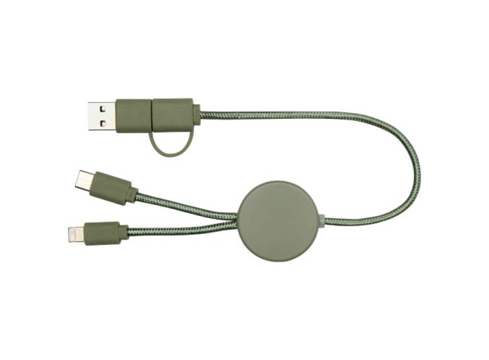 Cavo 5-in-1 in plastica riciclata da 30 cm per la sincronizzazione dei dati e la ricarica rapida da 27 W Citala FullGadgets.com