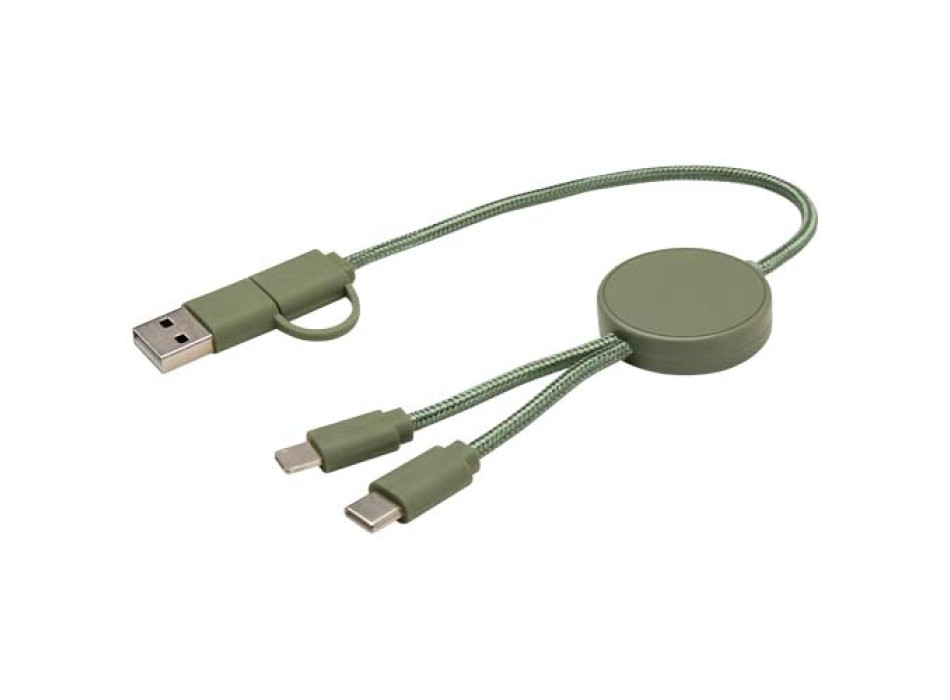 Cavo 5-in-1 in plastica riciclata da 30 cm per la sincronizzazione dei dati e la ricarica rapida da 27 W Citala FullGadgets.com