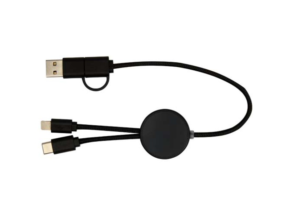 Cavo 5-in-1 in plastica riciclata da 30 cm per la sincronizzazione dei dati e la ricarica rapida da 27 W Citala FullGadgets.com