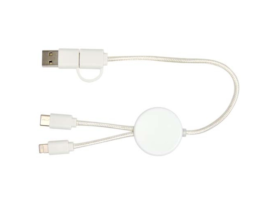 Cavo 5-in-1 in plastica riciclata da 30 cm per la sincronizzazione dei dati e la ricarica rapida da 27 W Citala FullGadgets.com