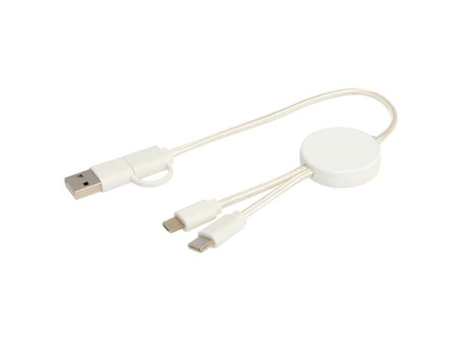 Cavo 5-in-1 in plastica riciclata da 30 cm per la sincronizzazione dei dati e la ricarica rapida da 27 W Citala FullGadgets.com