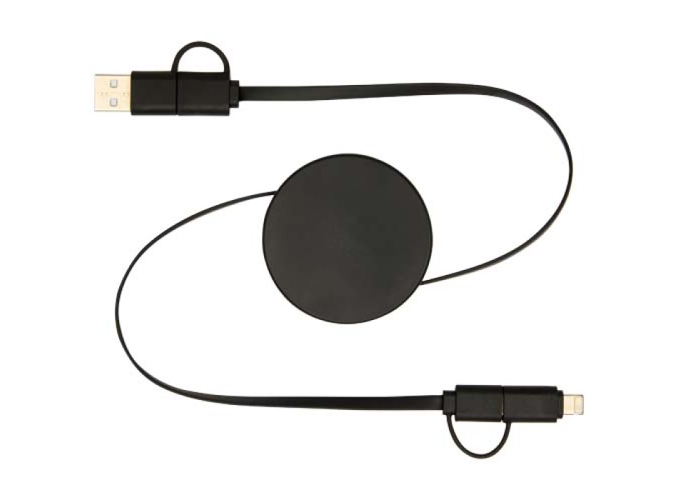 Cavo 5-in-1 in plastica riciclata retrattile da 90 cm per la sincronizzazione dei dati e la ricarica rapida da 40 W Citala FullGadgets.com