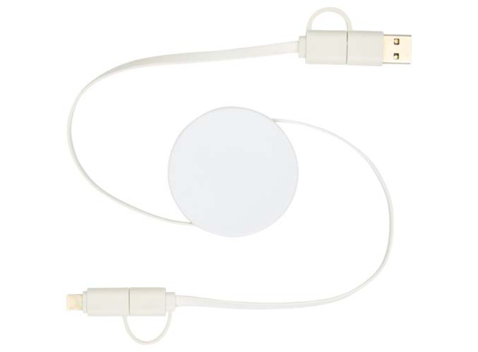 Cavo 5-in-1 in plastica riciclata retrattile da 90 cm per la sincronizzazione dei dati e la ricarica rapida da 40 W Citala FullGadgets.com