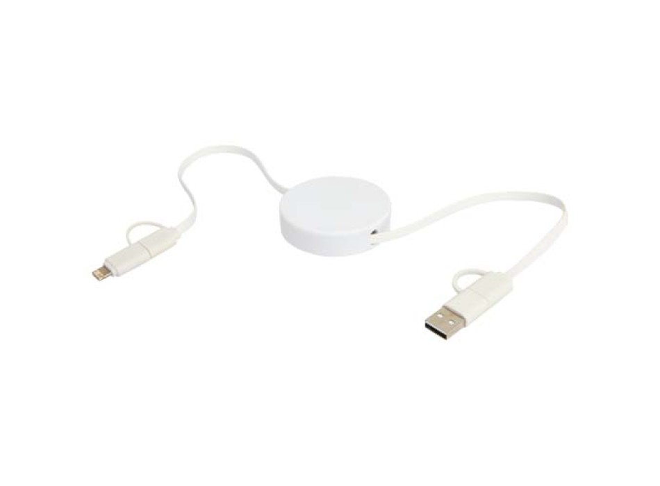 Cavo 5-in-1 in plastica riciclata retrattile da 90 cm per la sincronizzazione dei dati e la ricarica rapida da 40 W Citala FullGadgets.com