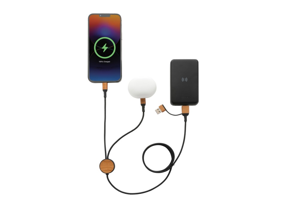 Cavo 6 in 1 Ohio in plastica riciclata RCS FullGadgets.com