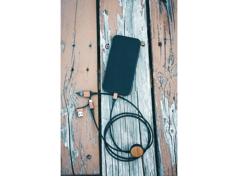 Cavo 6 in 1 Ohio in plastica riciclata RCS FullGadgets.com