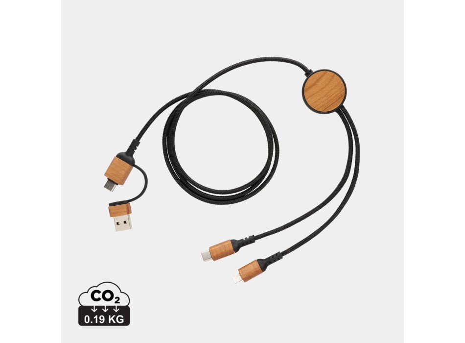 Cavo 6 in 1 Ohio in plastica riciclata RCS FullGadgets.com