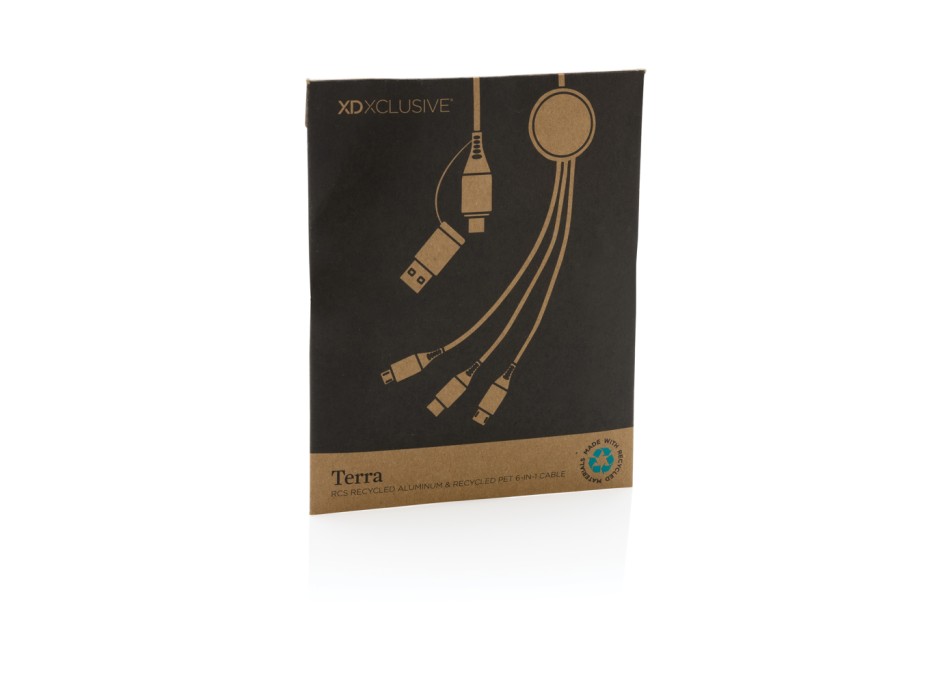 Cavo 60W Terra 6in1 da 120 cm in alluminio RCS FullGadgets.com