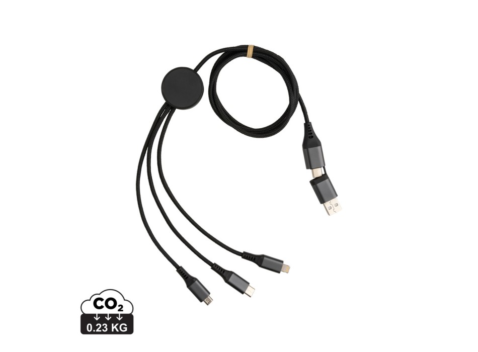 Cavo 60W Terra 6in1 da 120 cm in alluminio RCS FullGadgets.com