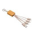 Cavo Alimentazione Usb-Type C/Lighting/Micro Usb Personalizzabile Con Portachiavi