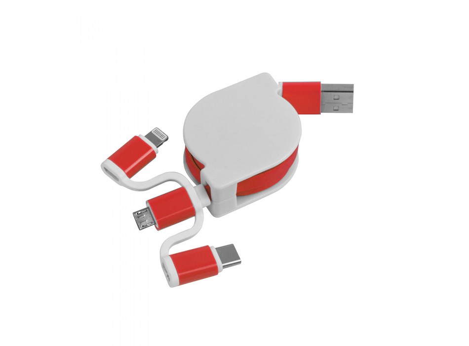 Cavo alimentazione usb-type c/lighting/microusb retrattile FullGadgets.com