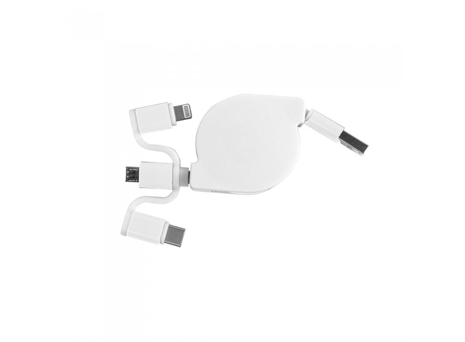Cavo alimentazione usb-type c/lighting/microusb retrattile FullGadgets.com