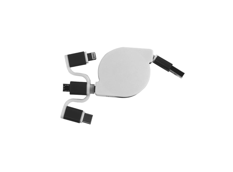 Cavo alimentazione USB-type C/lighting/microUSB retrattile FullGadgets.com