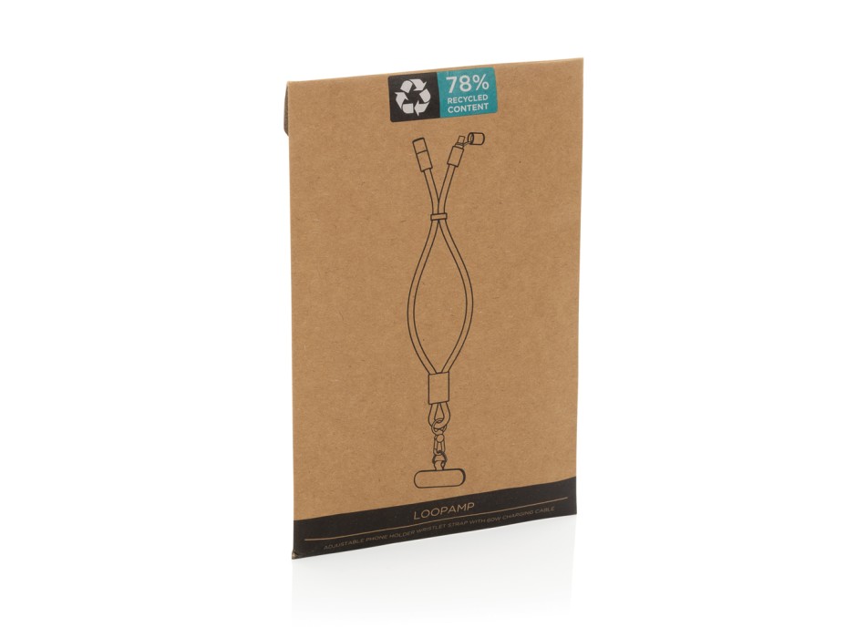 Cavo bracciale 60W regolabile LoopAmp in rPET RCS FullGadgets.com