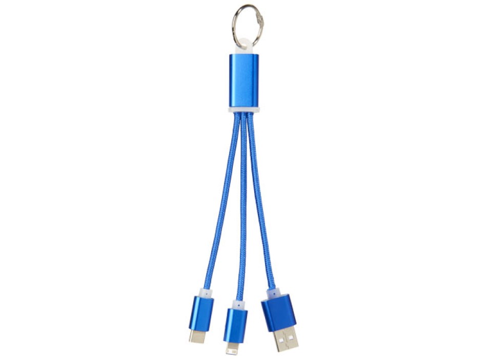 Cavo di ricarica 3 in 1 Metal con clip FullGadgets.com