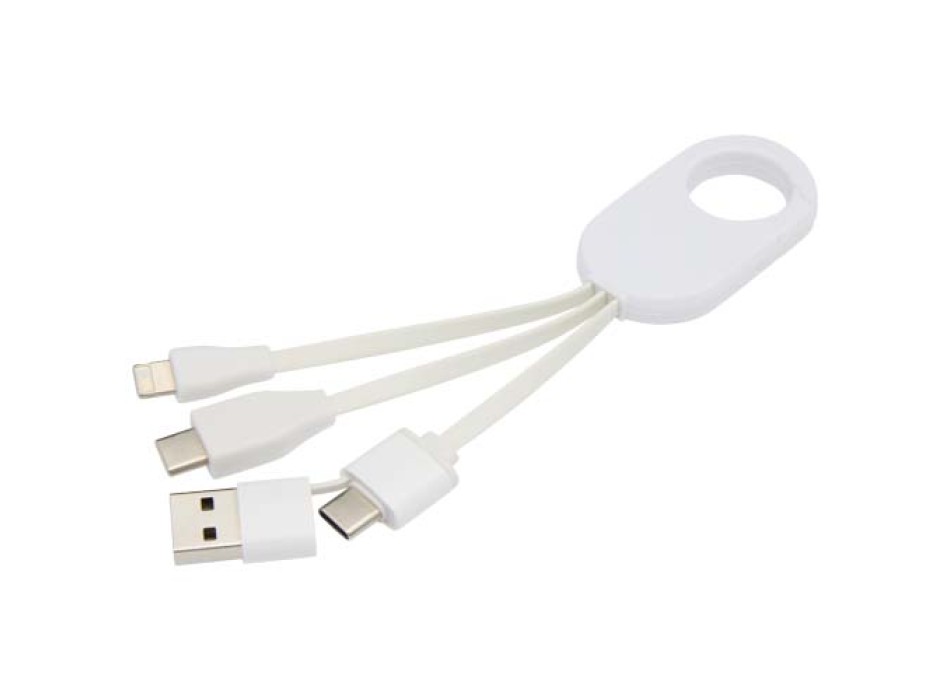 Cavo di ricarica 4-in-1 in alluminio riciclato Troop FullGadgets.com