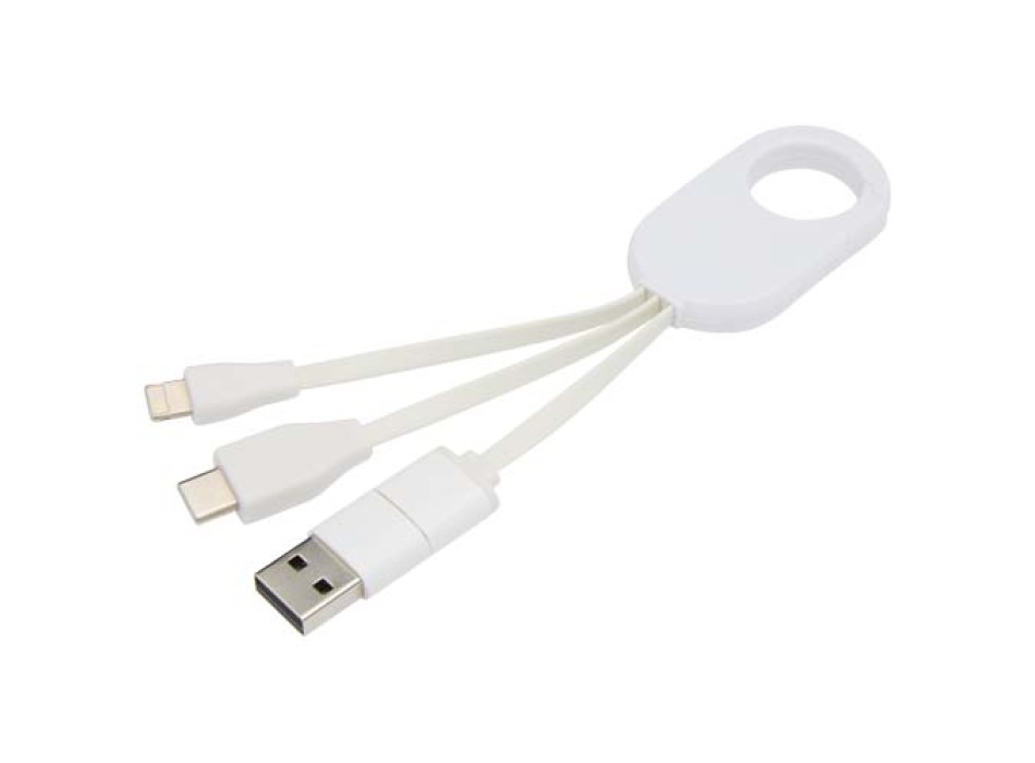 Cavo di ricarica 4-in-1 in alluminio riciclato Troop FullGadgets.com