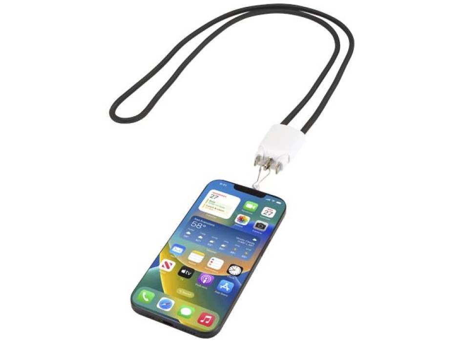 Cavo di ricarica 5-in-1 65W con lanyard in plastica riciclata Ion FullGadgets.com