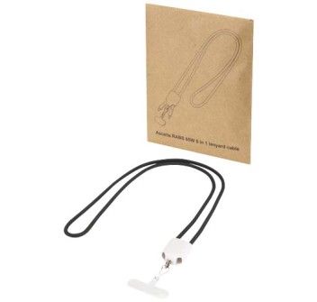 Cavo di ricarica 5-in-1 65W con lanyard in plastica riciclata Ion FullGadgets.com
