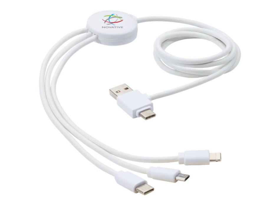 Cavo di ricarica 5 in 1 con additivo antibatterico Pure FullGadgets.com