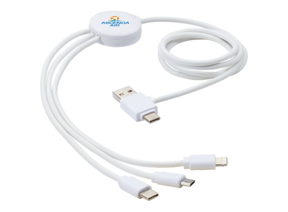 Cavo di ricarica 5 in 1 con additivo antibatterico Pure FullGadgets.com