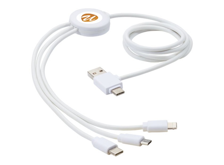 Cavo di ricarica 5 in 1 con additivo antibatterico Pure FullGadgets.com