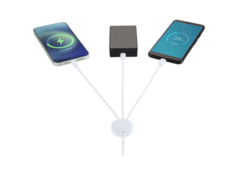 Cavo di ricarica 5 in 1 con additivo antibatterico Pure FullGadgets.com